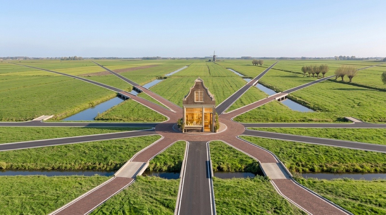 Winkel in de polder waar alle wegen naartoe leiden